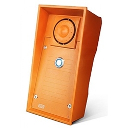 2N Helios Safety [9152201-E] - Аналоговый домофон, 1 кнопка, оранжевый усиленный корпус 