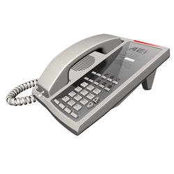 AEi AMT-6100-S - Белый однолинейный аналоговый телефон