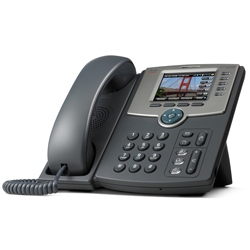 Cisco SPA525G - IP телефон, SIP, SPCP, 5 SIP линий, Wi-Fi, 2 порта Ethernet, Bluetooth, MP3, PoE