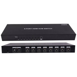 LINK-MI LM-KVM801 - 8-Портовый HDMI + USB KVM-коммутатор