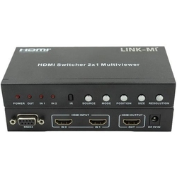 LINK-MI LM-S21R - Мультивизор HDMI 2x1, PIP, RS232, 1080P