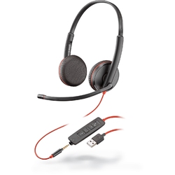 Poly Blackwire C3225-A - Гарнитура для компьютера USB-A, UC (Plantronics)