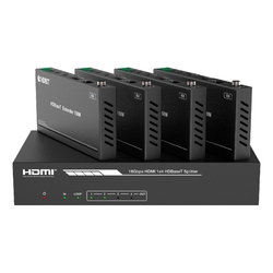 Prestel SP-H2-14T150 - Набор из (1) сплиттера HDMI 2.0 1:4 HDBaseT и (4) приемников